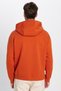 Unisex Oversize Wide Cut Cotton Soft Textured Basic Brick Color Hooded Sweatshirt - 5