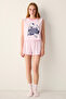 Cotton Sanrio Pink Shorts Pajama Set