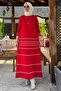 Hayal Knitwear Dress Red - 4