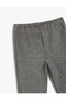 Flared Leg Trousers with Elastic Waist - 3