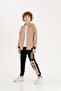 Printed Hooded Boy's Sweatshirt Bottom - Top Tracksuit Set
