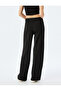 Wide Leg Tie Waist Comfortable Fit Trousers - 4