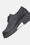 Women's Black Genuine Natural Leather Number 36-41 Lace-Up Oxford Shoes - 6