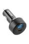 PowerDrive 35W Car Charger, 2-Ports with Dual Device Charging, Black - 2