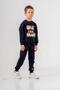 One Dude Cool Printed Leg Print Detailed Boy's Bottom Top Tracksuit Set - 2