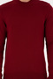 Men's Slim Fit Quarter Turtleneck Burgundy Basic Knitwear Sweater 50298201-Vr014 - 6