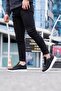 Casual Black White Color Men's Sneaker Shoes - 2