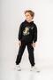 Dinosaur Make Some Noise Printed Leg Print Detailed Hooded Boy's Bottom Top Tracksuit Set - 4