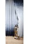 Navy Blue Color Gradient Sprinkled Single Wing Tulle Background Curtain Right - 2