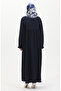 Robadan pleated abaya 1052-04 navy blue - 6