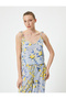 Thin Straps Floral Lace Detailed Athlete's Tank Top - 3
