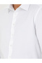 White Slim Fit Dobby Long Sleeve Shirt 50277398-Vr013 - 7