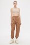 Women's Mink Velvet Thin Corduroy Cargo Pants with Elastic Waist and Legs Arm-25K 001035