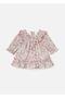 Baby Girl Ruffle Patterned Dress Pink 2887
