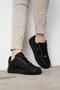 303 Black Color Black Sole Unisex Daily Shoes - 3