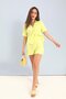 Yellow Muslin Set Shirt and Shorts