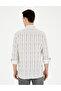 Black Linen Blend Slim Fit Long Sleeve Shirt 50283508-Vr046 - 5