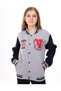 Unisex 3 Thread Raised College Cardigan with Lettering for Ages 10-16