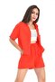 Orange Muslin Set Shirt and Shorts Set - 2