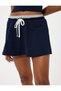 Mini Shorts Skirt Waist Lace up Comfortable Fit - 5