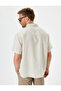 Linen Shirt Basic Turn-Down Collar - 4