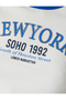Crop T-Shirt with Slogan Print, Crew Neck, Ribbed Short Sleeves, Slim Fit - 6