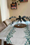 Linen Look Leaf Patterned Runner 40X140 - 3