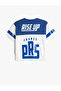 Oversize Sports T-Shirt Print Detailed Short Sleeve Crew Neck - 2