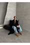 Black Sahara Long Plain Cardigan-4164 - 7