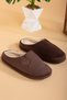 Winter Men's Visco Orthopedic Non-Slip Sole Soundproof Groom and Bride Home Slippers - 2