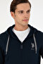 Men's Navy Knitted Cardigan 50289028-VR033 - 2
