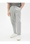Linen Blend Trousers with Lace Waist and Pocket Detail - 3
