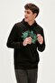 Re-Born Recycle Hoodie Black Hooded Men's Sweatshirt