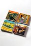Dalí The Persistence of Memory, Van Gogh Harvest Landscape, The Scream, Klimt Family Embrace Stone Coaster Set - 2