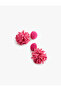 Beaded Dangle Abstract Earrings - 2