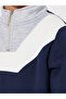 Color Block Zip Neck Sweatshirt & Piping Joggers Set - 3