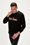 Manuscript Crewneck Black Men's Sweatshirt