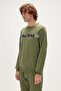 سويت شيرت رجالي من Reflect Bear Crewneck لون الزعفران الأخضر - 5