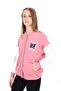 Girls' College Collar Snap Closure Drop Shoulder Embroidery Printed Color Block Knitted Cardigan - 2 Thread - 3