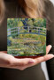 Monet Rose Flower Belt, Lunch in the Field, Impression Sunrise, Water Lily Lake Stone Coaster Set - 4