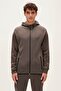 Leo Full-Zip Hoodie Anthracite Zippered Hooded Men's Sweatshirt