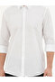 White Linen Blend Regular Fit Long Sleeve Shirt 50284168-Vr013 - 6