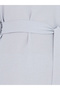 Solid Cuff Sleeves Longline Top & Wide Leg Pants Modest Set - 3