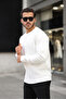 Men's Crew Neck Regular Fit Basic Sweatshirt Ekru - 2