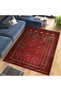 Melisa Collection Red Themed Antique Look Patterned Woven Base Decorative Carpet Melisa07 - 2