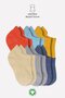 Bistil Baby Girl Organic 6-Piece Kids Sneakers Socks - 6