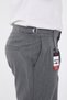 Men's Winter Buckle Belted Boyfriend Pants Italian Cut Comfortable Fit Dark Gray - 6