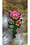 17X9 cm Iron-On Colorful Rose Embroidered Applique - 3