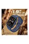 Smart Watch, Sporty BT 3.0 + BLE 5.2 Fitness Tracker, 1.96” Always-On AMOLED Display, Blue - 3