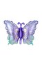 Spotted Purple Butterfly Foil Balloon 79X53 cm